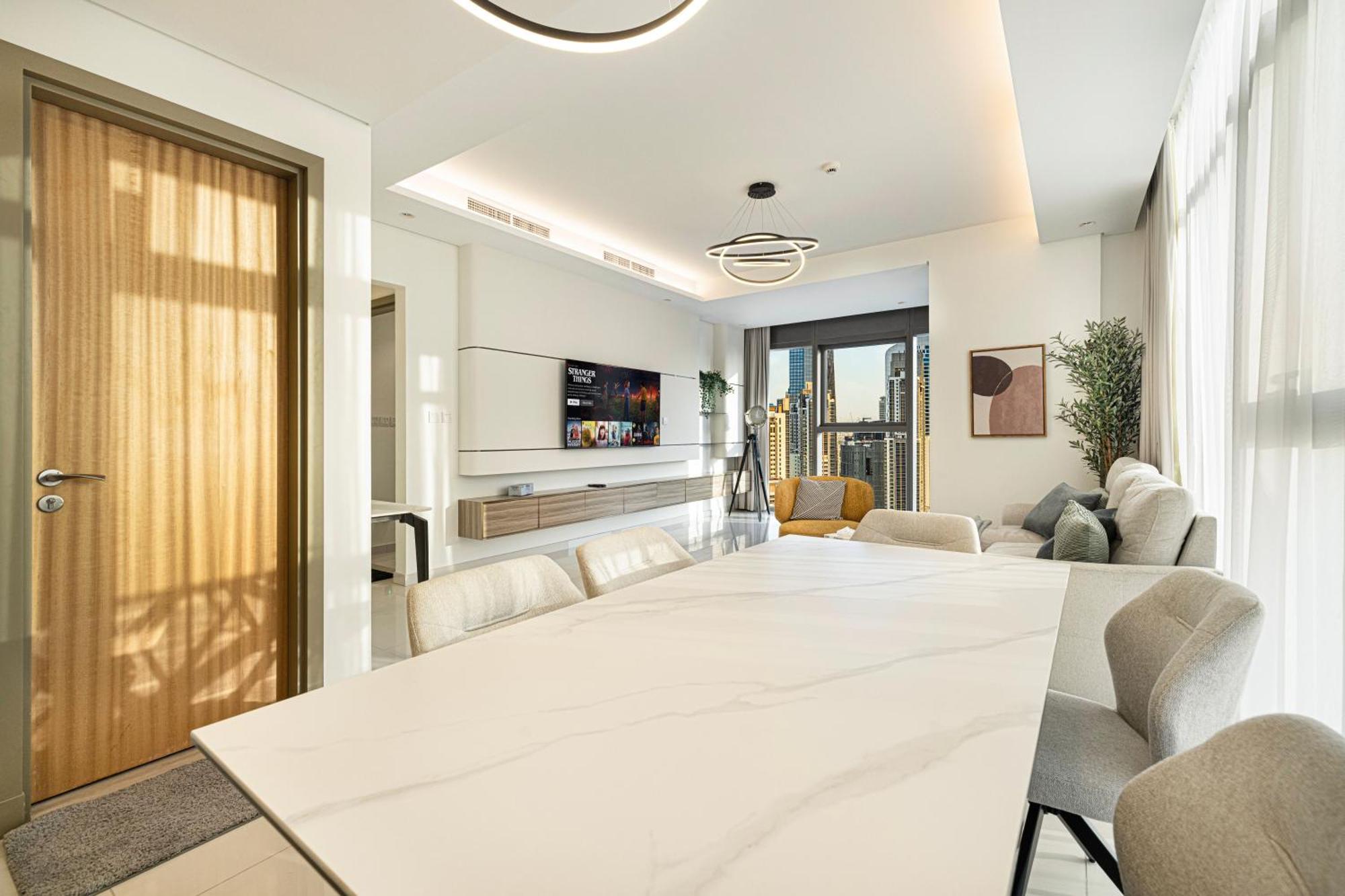Luxe 2Br With Burj Khalifa View & Infinity Pool Apartment *